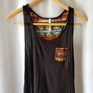 Bozzolo Aztec Print Tank Top